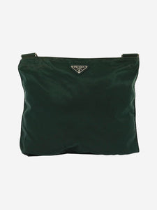 Prada Dark green nylon shoulder bag