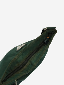 Prada Dark green nylon shoulder bag