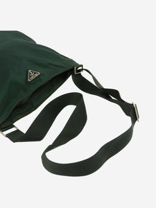 Prada Dark green nylon shoulder bag