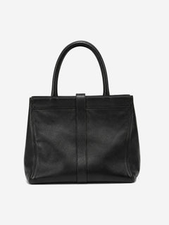 Black 1997 leather twist lock tote Tote Bags Chanel 