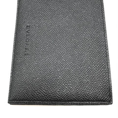 Black grained leather 2 folds wallet Wallets, Purses & Small Leather Goods Bvlgari 