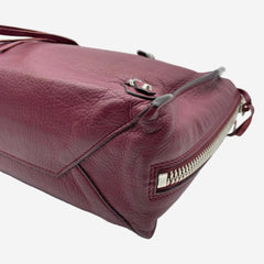 Burgundy Papier leather 2way bag Shoulder bags Balenciaga 