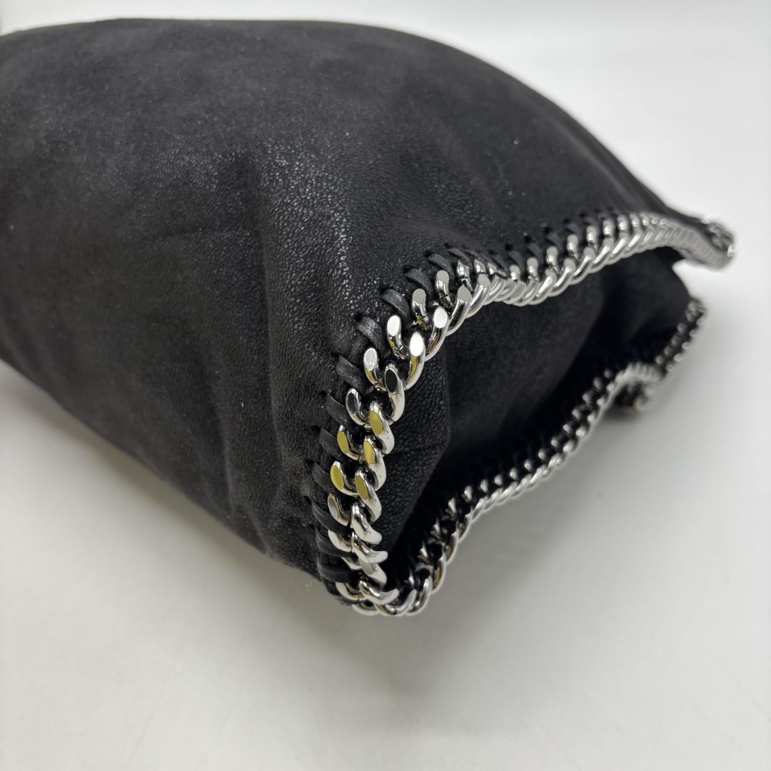 Black Falabella three-chain tote bag