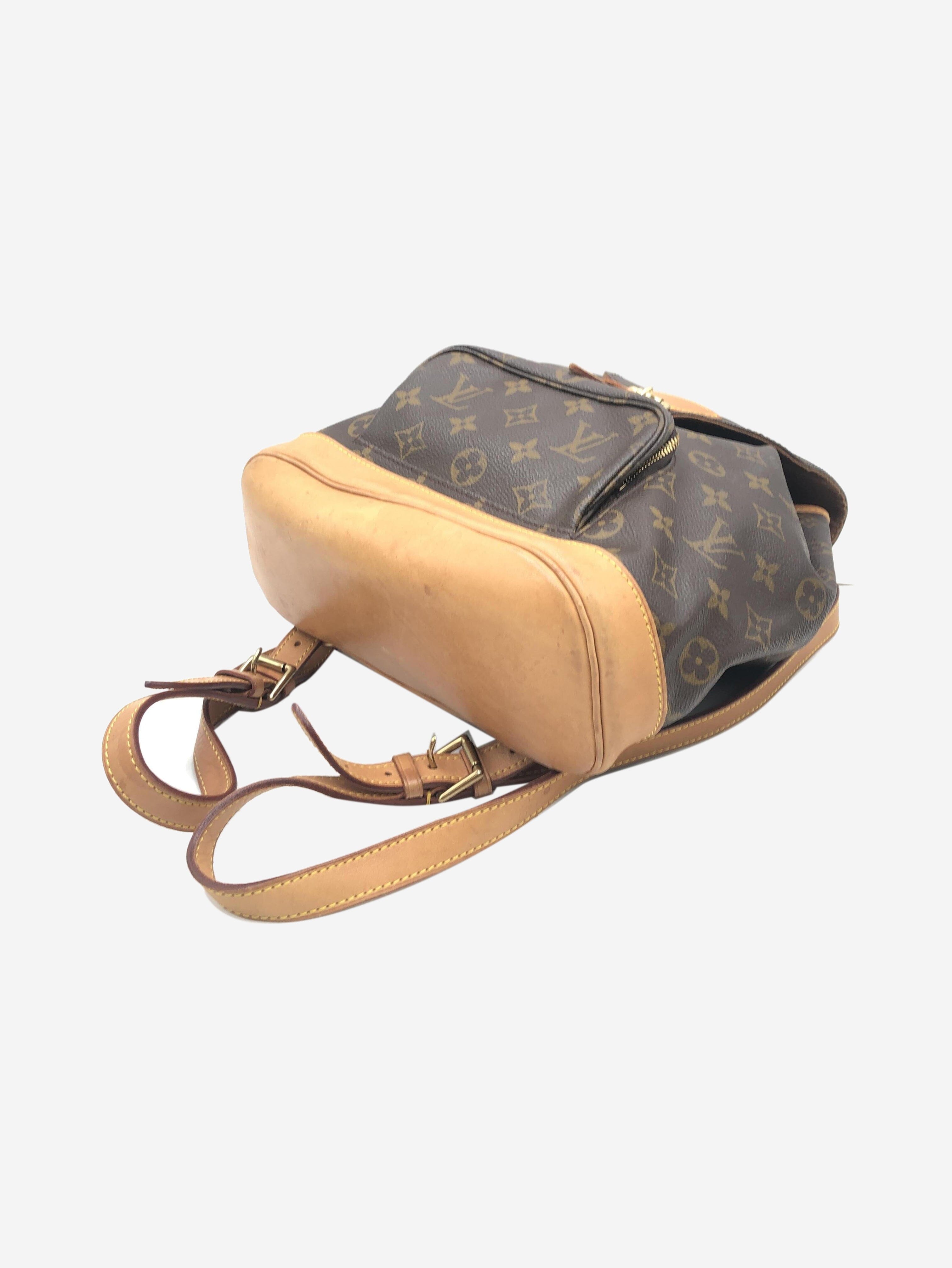Brown 2000 Montsouris vintage backpack Shoulder bags Louis Vuitton 