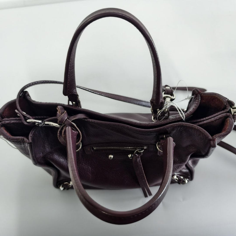 Burgundy Papier Zip Around mini tote Tote Bags Balenciaga 
