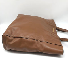 Brown Vitello Shopping tote bag Tote Bags Miu Miu 