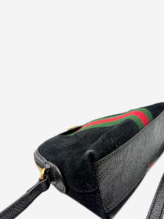 Black suede Ophidia shoulder bag Shoulder bags Gucci 