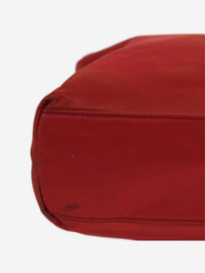 Prada Red nylon top handle bag