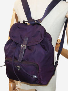 Prada Purple nylon backpack