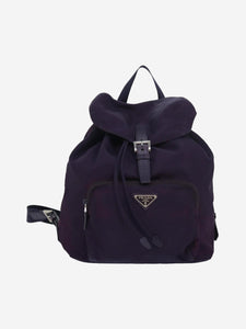 Prada Purple nylon backpack