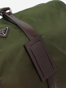 Prada Green nylon Boston bag