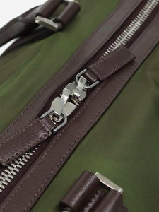 Prada Green nylon Boston bag