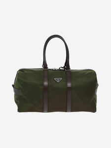 Prada Green nylon Boston bag