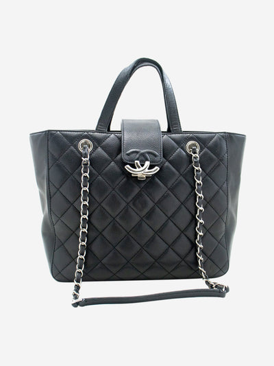 Black 2016 caviar quilted tote bag Shoulder Bag Chanel 
