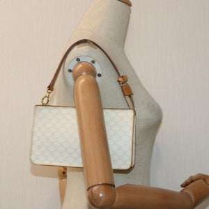 Celine Cream Macadan canvas shoulder bag