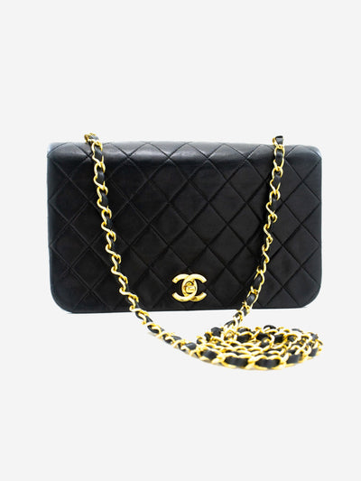 Black vintage 1989 lambskin full-flap shoulder bag Shoulder Bag Chanel 