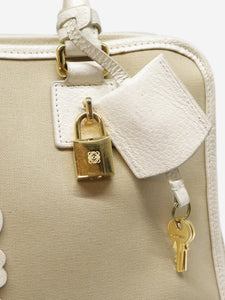 Loewe Neutral Anagram canvas top handle bag