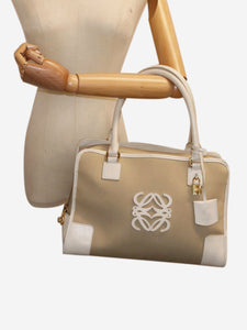 Loewe Neutral Anagram canvas top handle bag