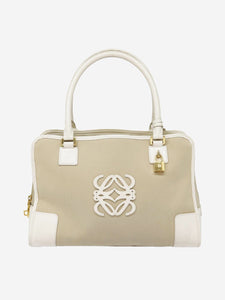 Loewe Neutral Anagram canvas top handle bag