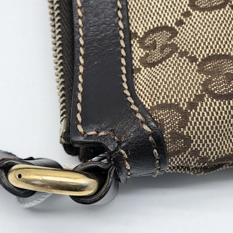 Brown GG canvas Horsebit Tassel Messenger bag