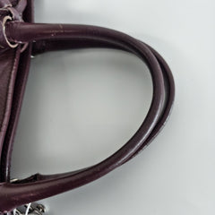Burgundy Papier Zip Around mini tote Tote Bags Balenciaga 
