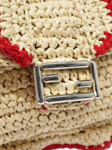 Fendi Neutral crochet crossbody bag