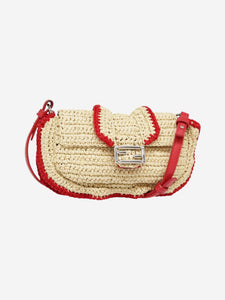 Fendi Neutral crochet crossbody bag