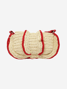 Fendi Neutral crochet crossbody bag