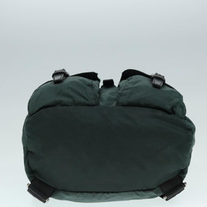 Prada Dark green nylon backpack