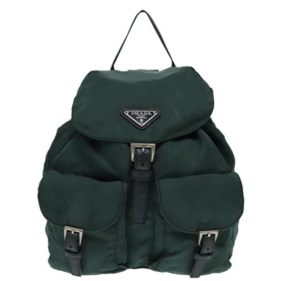 Dark green nylon backpack Backpacks Prada 