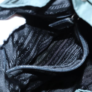 Prada Dark green nylon backpack