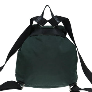 Prada Dark green nylon backpack