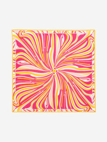 Pink and yellow large printed scarf Scarves Emilio Pucci 