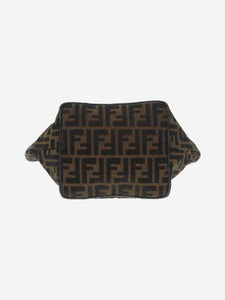 Fendi Brown Zucca top handle bag