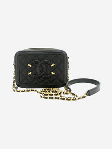 Chanel Black 2017 Filigree cross-body vanity case