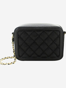 Chanel Black 2017 Filigree cross-body vanity case