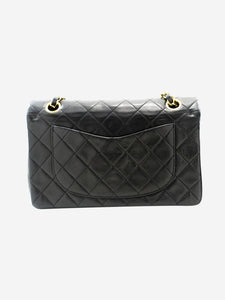 Chanel Black 1989-1991 lambskin small Classic double flap bag