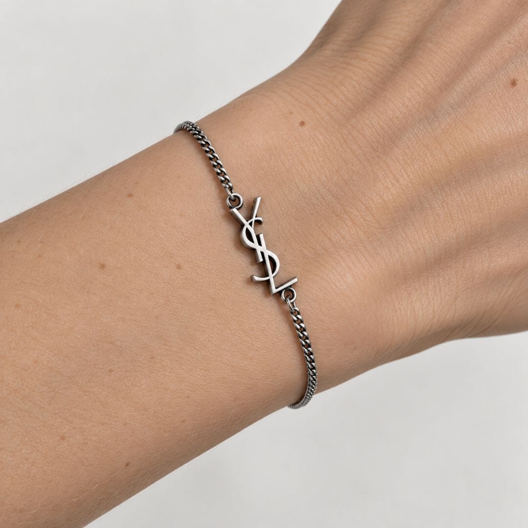 Silver YSL chain bracelet Bracelets Saint Laurent 