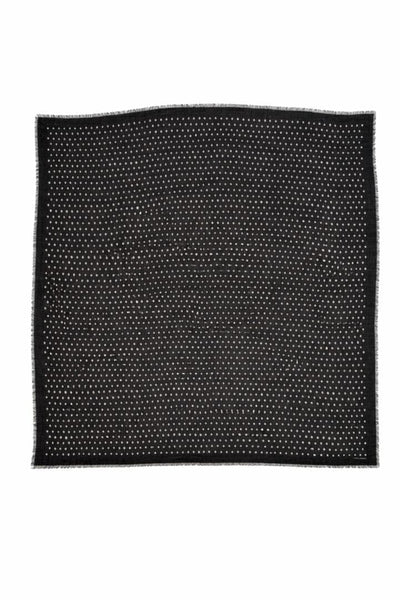 Black polka-dot wool scarf Scarves Saint Laurent 