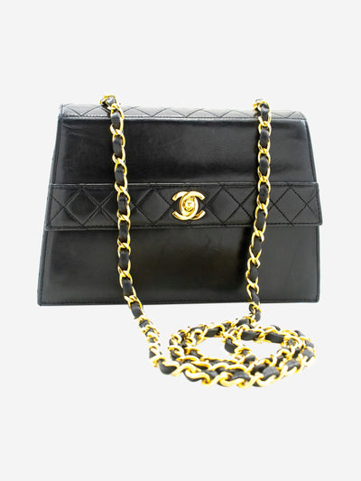 Black vintage 1989 lambskin small chain shoulder bag Shoulder Bag Chanel 