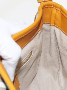 Burberry Burberry Brown BURBERRY Nova Check Shoulder Bag PVC Leather Beige Gold Yellow Brown Auth 95338 - size
