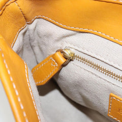 Burberry Brown BURBERRY Nova Check Shoulder Bag PVC Leather Beige Gold Yellow Brown Auth 95338 - size Burberry 