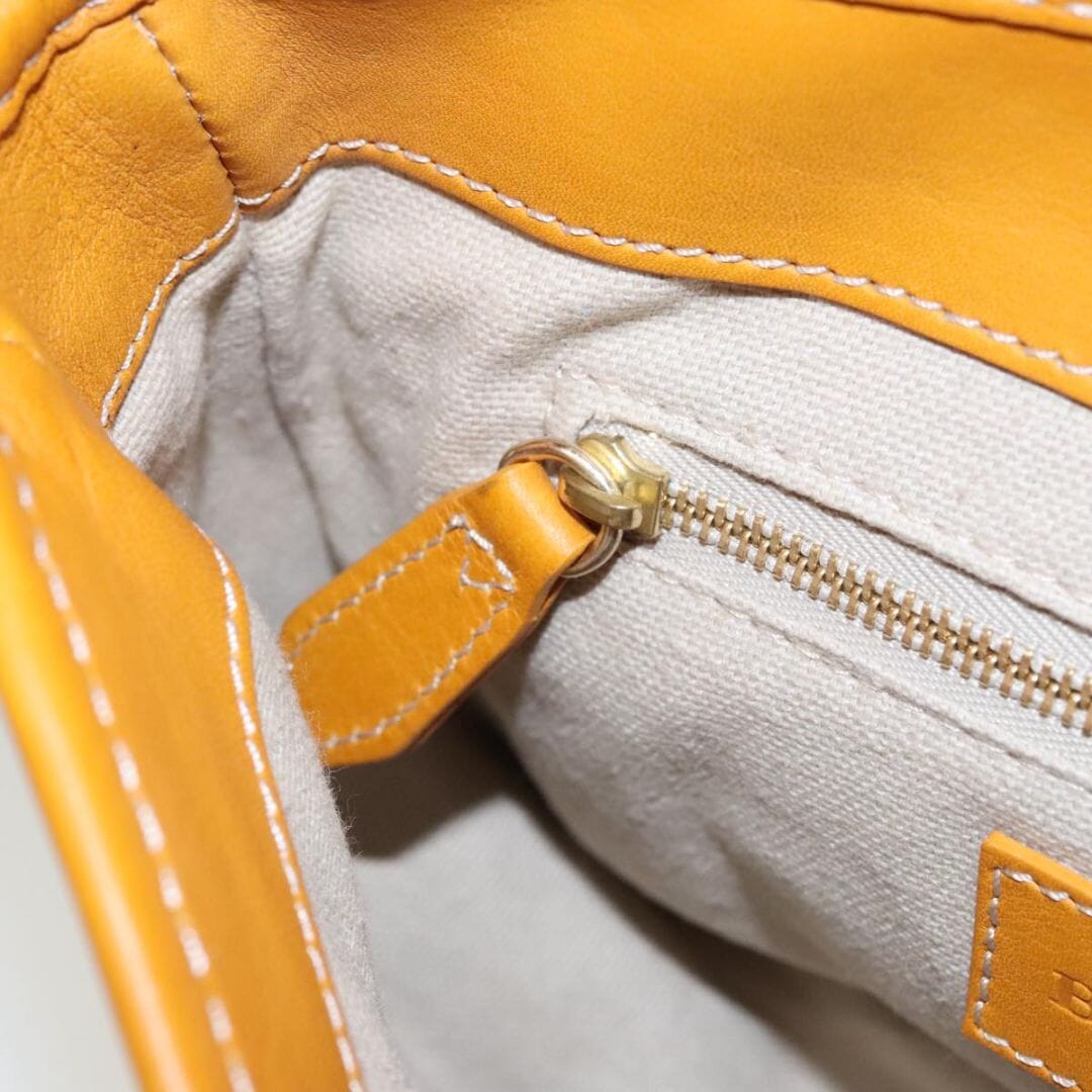 Burberry Brown BURBERRY Nova Check Shoulder Bag PVC Leather Beige Gold Yellow Brown Auth 95338 - size Burberry 