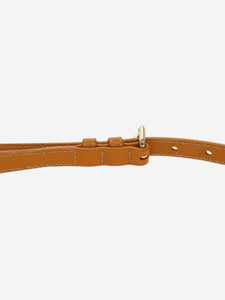 Burberry Burberry Brown BURBERRY Nova Check Shoulder Bag PVC Leather Beige Gold Yellow Brown Auth 95338 - size