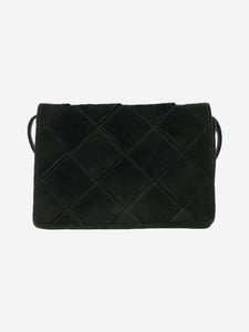 Bottega Veneta Dark green suede shoulder bag