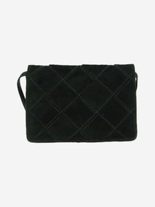 Bottega Veneta Dark green suede shoulder bag