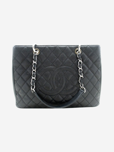 Black 2014 caviar leather GST bag Shoulder Bag Chanel 