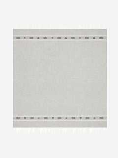 Grey fringed wool scarf Scarves Dior 