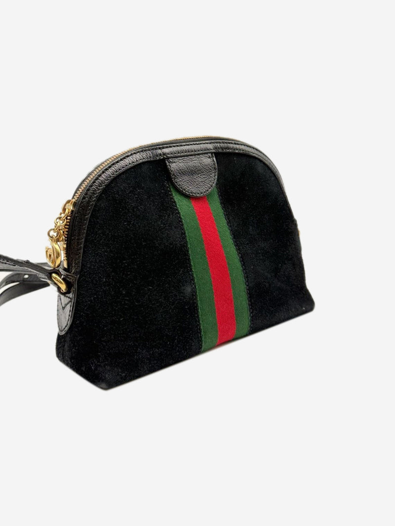 Black suede Ophidia shoulder bag Shoulder bags Gucci 