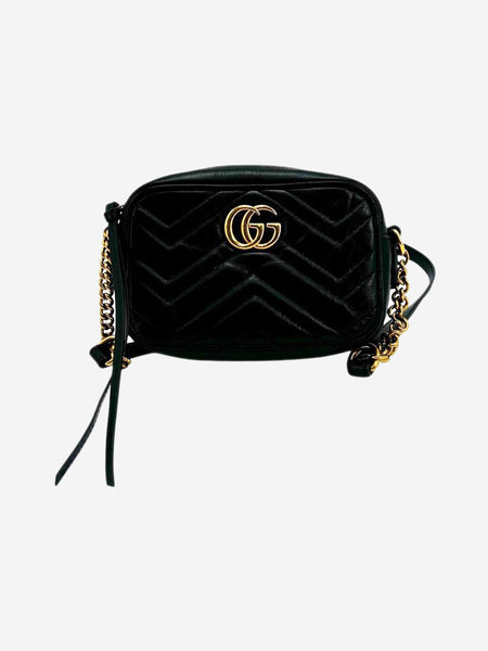 Black small GG Marmont Matelasse bag product image